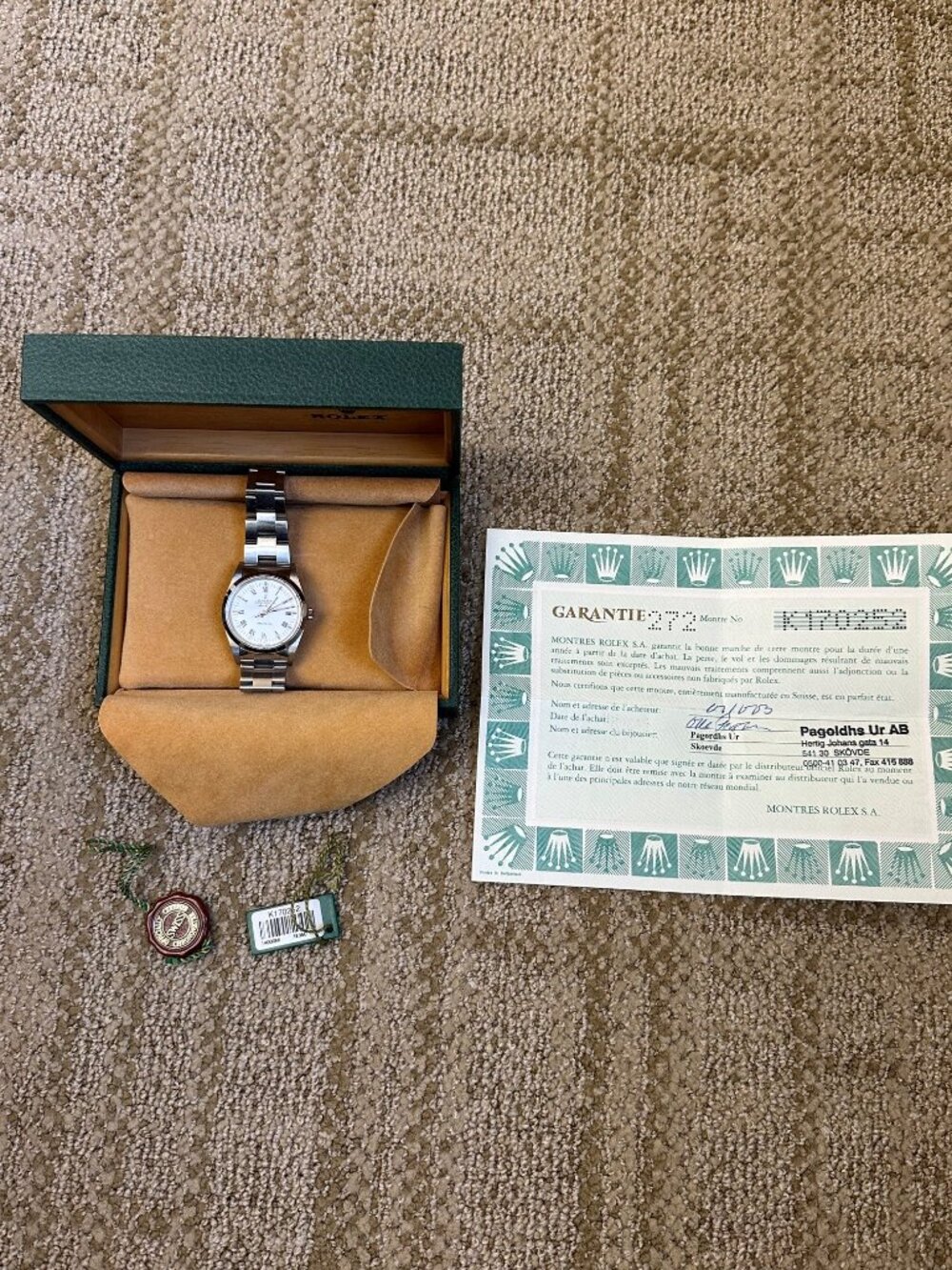 Rolex Air King Precision 14000 Automatic white dial 34 mm - Picture 2 of 4